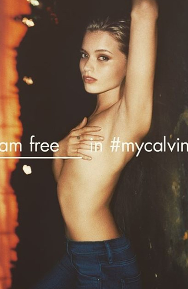 Abbey Lee Kershaw topless for Calvin Klein: Actress and model stars in racy  new jeans ad | Daily Telegraph