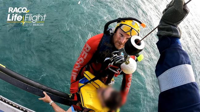 Chilling images show the brave rescue effort.