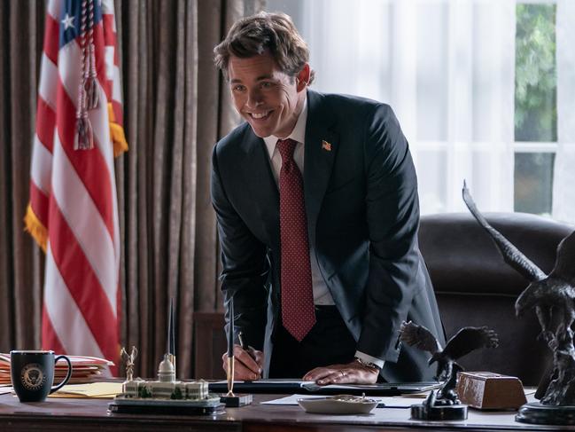 James Marsden is a charming but flawed ex-President in Paradise. Picture: Disney/Brian Roedel
