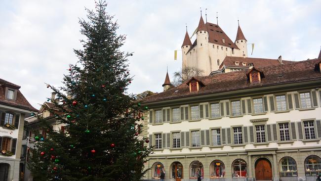 The historic town of Thun, near Bern in Switzerland, with Thun Castle in the background. Picture: Sarah Webb