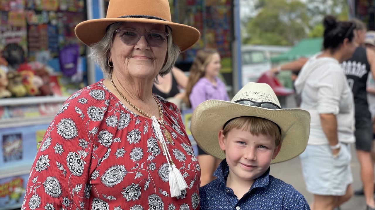 Deb Chatter and Brock Fellwood enjoy People's Day at the 2024 Gympie Show.