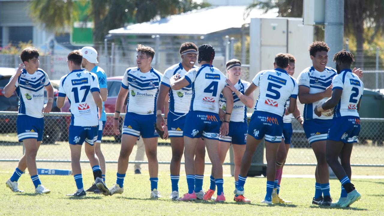 Ignatius Park College and Kirwan State High School teams take on St Brendanâ€™s College Yeppoon teams in Queensland state rugby league semi finals at Mackay on Wednesday, August 24, 2022.