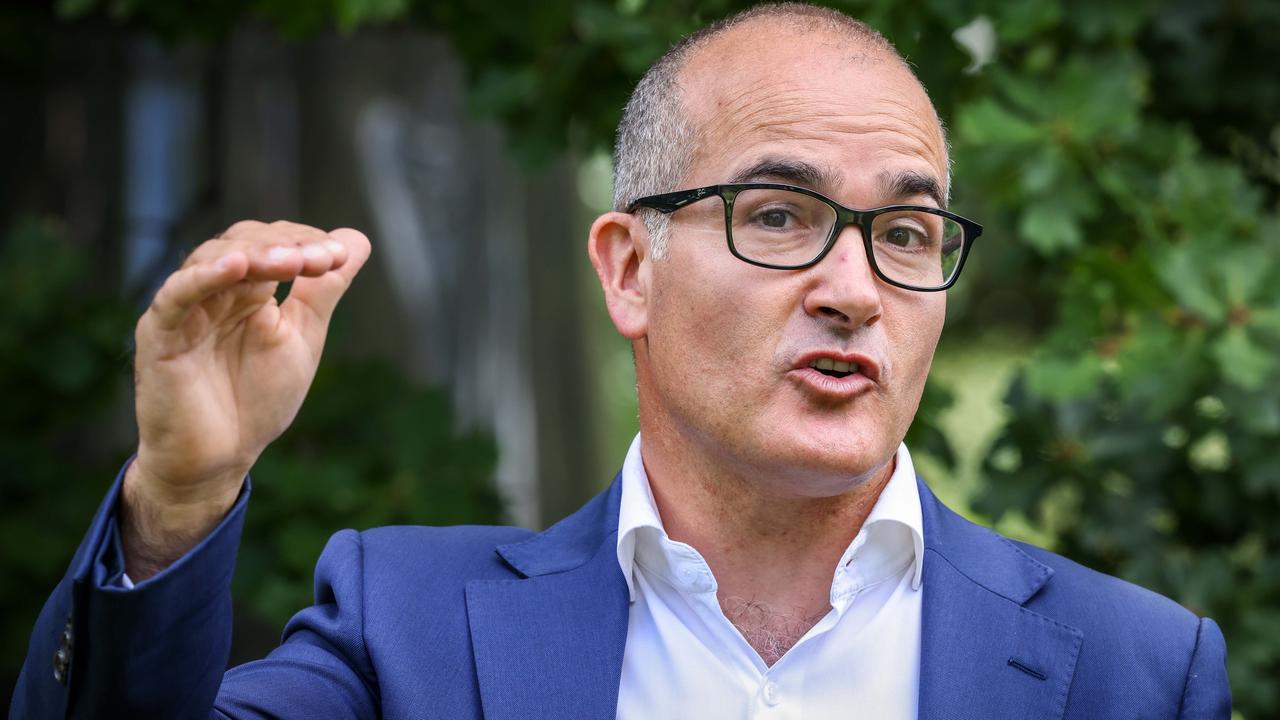 “We’re going to do everything that we possibly can to resume IVF services as quickly as possible,” Victorian Deputy Premier James Merlino told a Covid-19 press conference. Picture: NCA NewsWire/Ian Currie