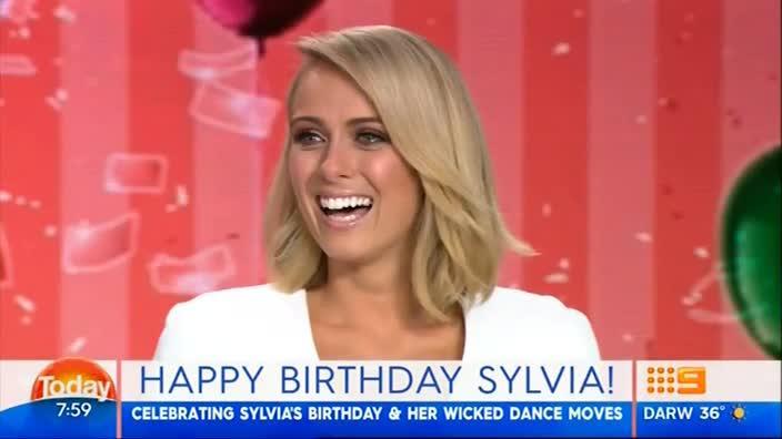 Channel 9 stars dance for Sylvia Jeffreys' birthday