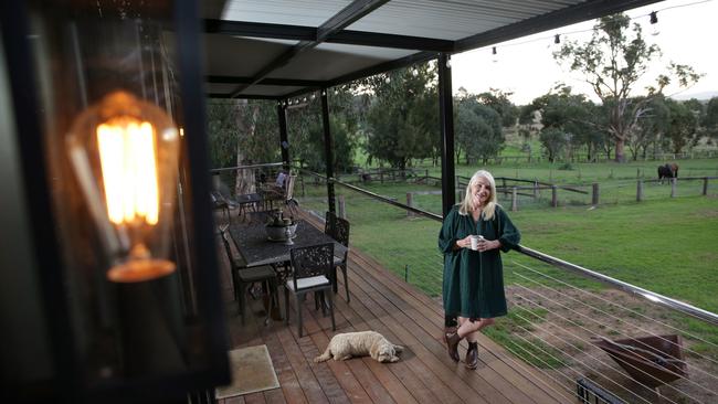 Loving life on the land in her own home. Picture: Dean Marzolla