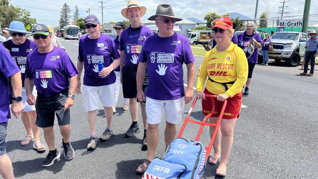 The march was held to inspire positive relationships and to say no to domestic violence. Picture: Andy Garlepp