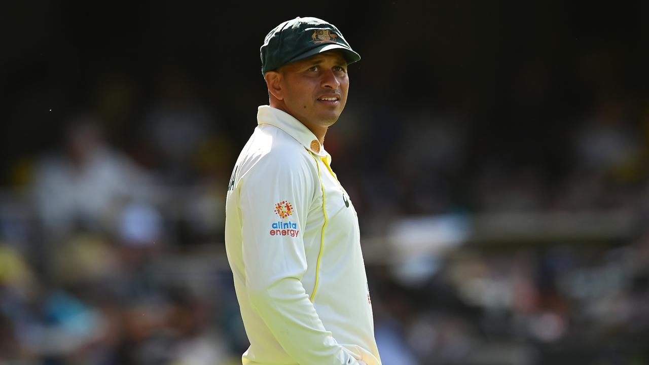 Khawaja was left behind. (Photo by Albert Perez/Getty Images)