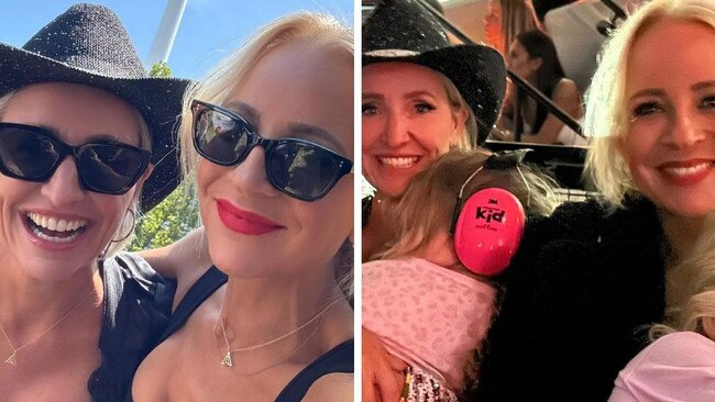 Carrie Bickmore attends Taylor Swift's concert in Melbourne.