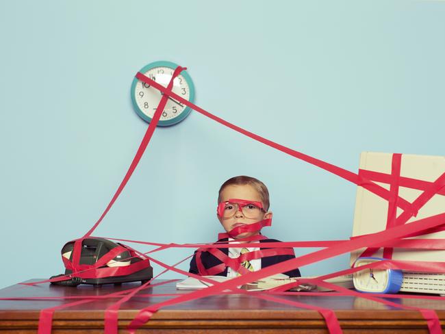 Supplied stock image from Istock.Business Tied in Red Tape