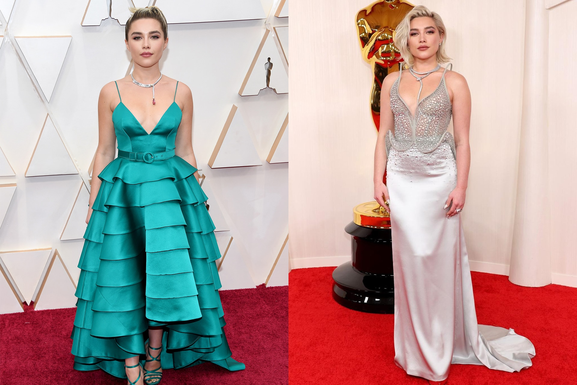 <h2>Florence Pugh</h2><p>2020 and 2024</p>