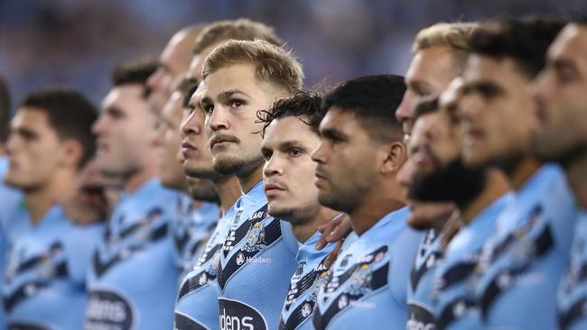 The Blues were stirred by Gus’s words. (Mark Kolbe/Getty Images)