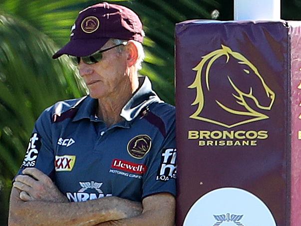 Coach Wayne Bennett, Brisbane Broncos training, Red Hill. Photographer: Liam Kidston.