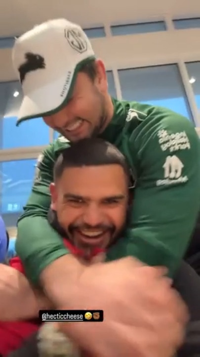 Latrell Mitchell shares video with Brandon Smith at Rabbitohs