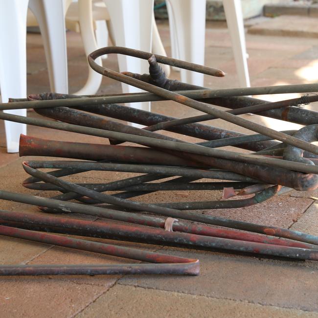 Two men were arrested last year after being caught red-handed, stealing copper piping from an 84 year old woman’s home in Salisbury, south of Brisbane. Picture: Dean Martin