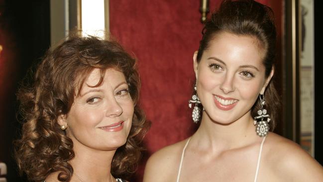 Eva and her mum on a 2005 red carpet.