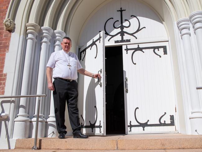 Townsville Bishop Tim Harris at the Sacred Heart Cathedral.