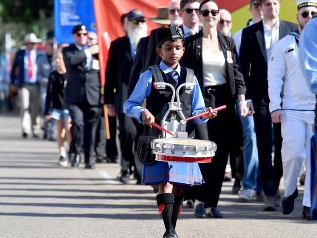 Anzac Day 2025. Strand parade in Townsville. Picture: Evan Morgan