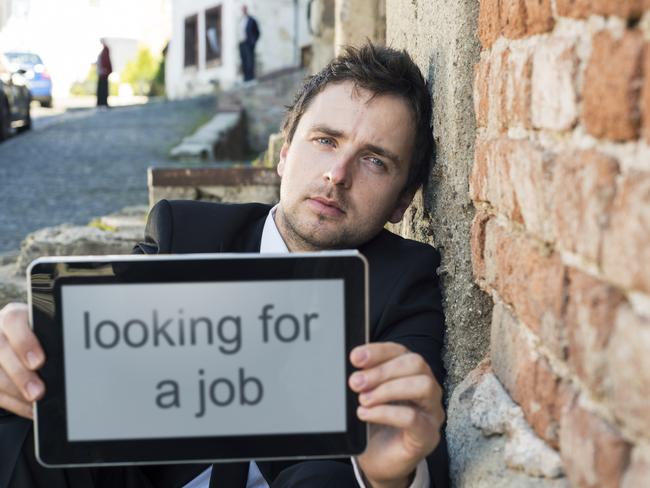 Jobless. Young person looking for work. Unemployed. Thinkstock