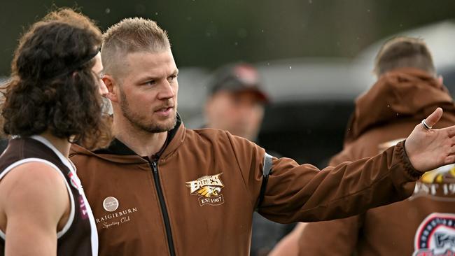 Justin Sherman has stood down as Craigieburn coach. Picture: Andy Brownbill