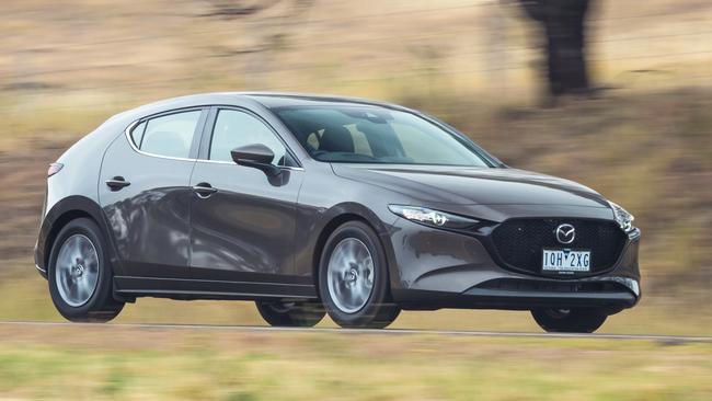 The Mazda3 had a surprisingly poor month. Picture: Thomas Wielecki.