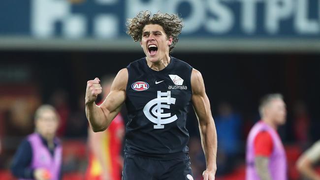 Blues young gun Charlie Curnow would benefit from Roughead’s experience. Picture: Getty Images