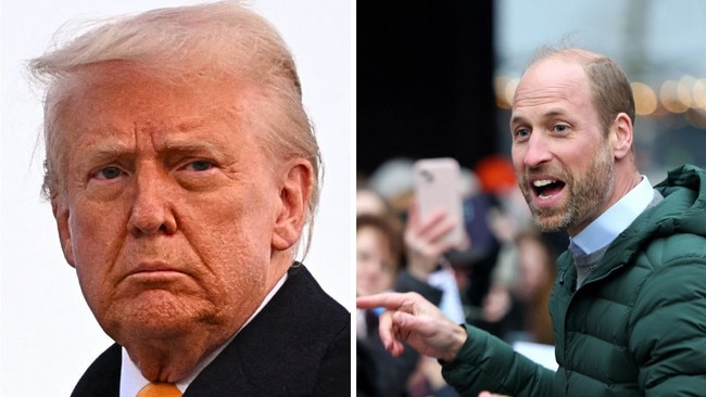 Donald Trump and Prince William. Picture: Roberto Schmidt/AFP and Chris Jackson/Getty Images