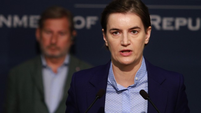 Serbian Prime Minister Ana Brnabic described the decision to cancel the visa for a second time as "scandalous". Picture: Milos Miskov /Anadolu Agency via Getty Images