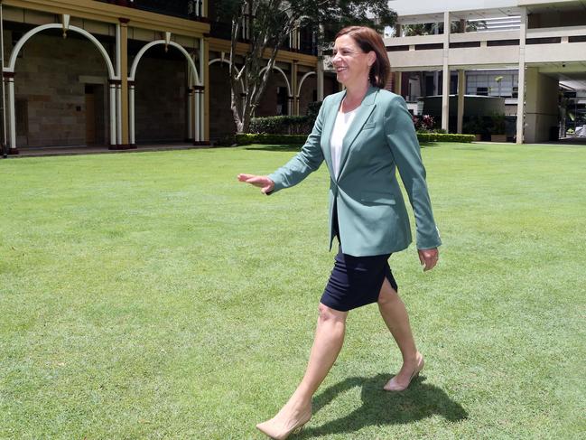 Deb Frecklington at Parliament house. She announced she would be stepping down from the position of LNP leader today.2 November 2020 Brisbane 2020 Picture by Richard Gosling