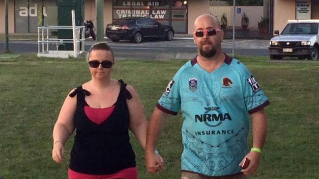 Sister in law Narelle O'Brien, Darren O'Brien (brother of Teresa) coming to the press conference about the death of Teresa Bradford. Picture: supplied