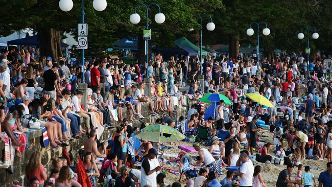 Authorities were worried that social distancing rules could not be enforced at the carols and fireworks’ events. Picture: Braden Fastier