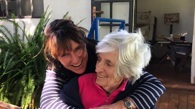 Anthea Rowan with her mother in June 2023, not long before the latter’s death. Picture: Frieke de Raadt