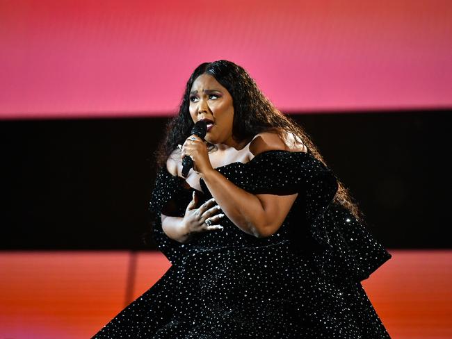 Lizzo performs on stage during the 62nd Annual GRAMMY AWARDS at STAPLES Center on January 26, 2020 in Los Angeles, California. Picture: Getty Images for The Recording Academy