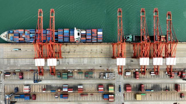 China’s coercive trade restrictions on Australian goods have had a negligible impact on our economy. Picture: AFP