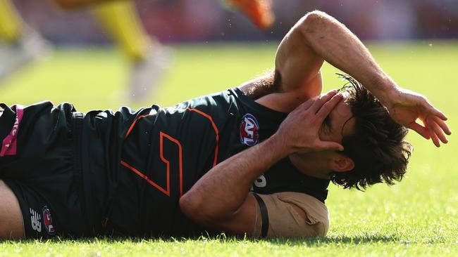 Bedford was subbed out following the incident. (Photo by Cameron Spencer/Getty Images)