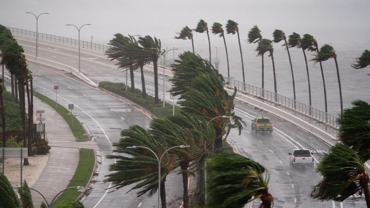 Hurricane Ian has caused “catastrophic” flooding and power outages. Picture: AFP