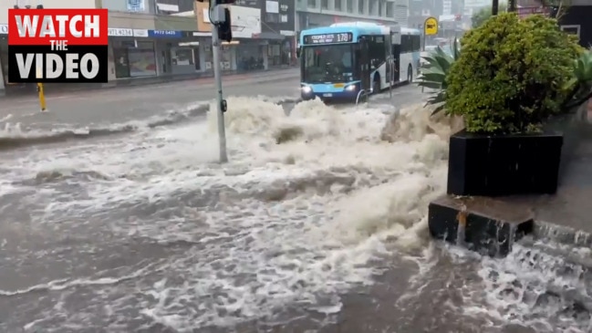 Severe thunderstorm brings flash flooding to Sydney