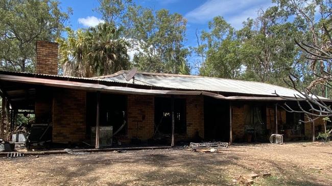 Fire gutted this Greenbank home this morning.