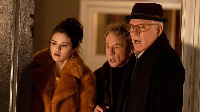 Selena Gomez, Martin Short and Steve Martin in Only Murder in the Building.