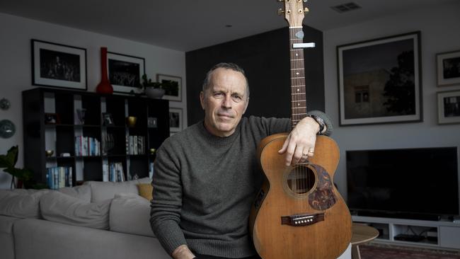 Mark Seymour at home on the Mornington Peninsula earlier this week. Picture: Arsineh Houspian