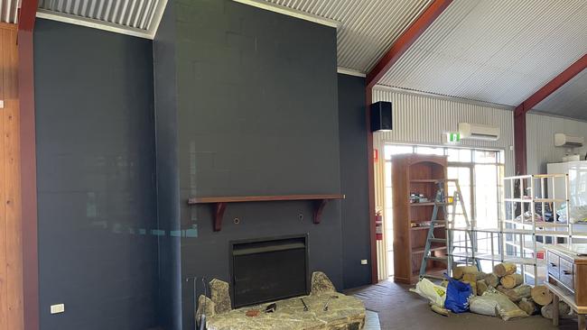 Vincenzo's revamping of working fireplace. Picture: Madison Mifsud-Ure / Stanthorpe Border Post