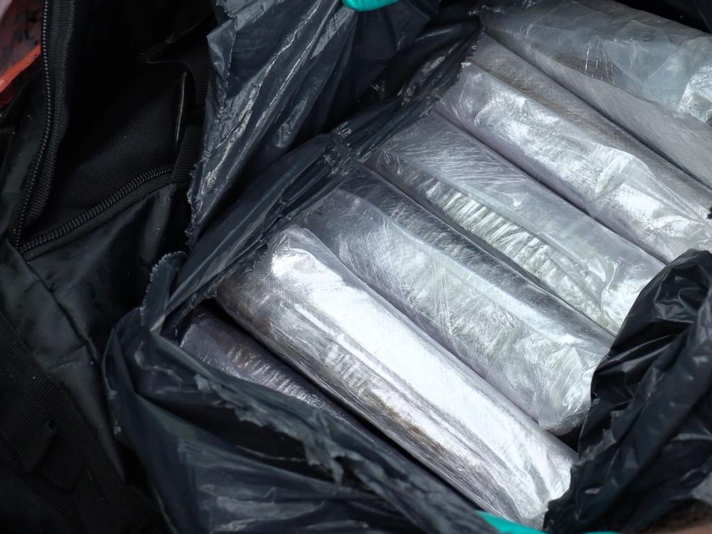 Bundles of cocaine allegedly found on board. Picture: NSW police