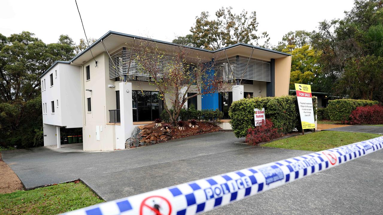 A worker made the grim discovery, with a crime scene now established. Picture: Adam Head
