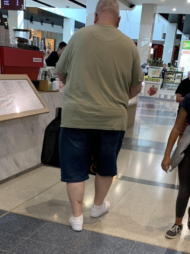 Don Harwin shopping at Westfield Eastgardens on March 22. Picture: Supplied