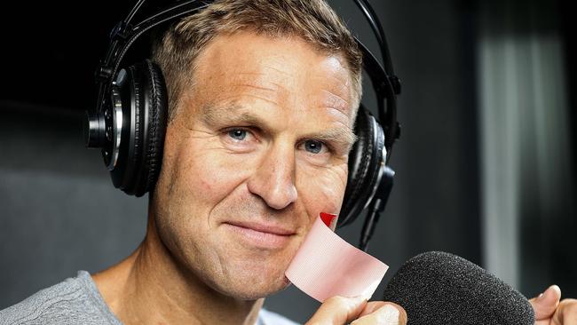 EMBARGOED 21st MARCH 2020  SA WEEKEND - Former Port Adelaide Footballer, now outspoken radio host - Kane Cornes at the SEN studio. Picture SARAH REED