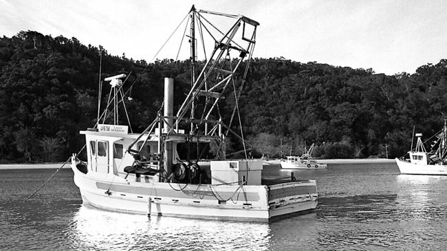 "The Lady Marion" fishing boat captain Neil Peterson discovered the body while trawling for squid. Picture: Supplied/Glenn Dickerson