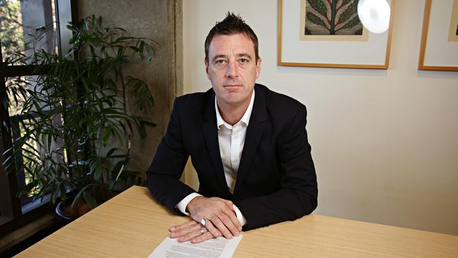 Mayor Michael Regan at council chambers in Dee Why. Picture: Adam Yip