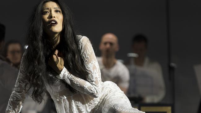 Cathy-Di Zhang in Pinchgut Opera's production of Rameau's Platee, gave a brilliant performance as Mimi. Picture: Brett Boardman