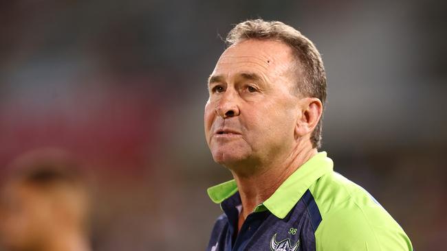 Ricky Stuart was unusually cryptic when asked about Jack Wighton’s contract situation after their win over Brisbane. Picture: Getty Images.