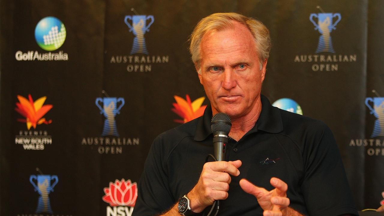 Greg Norman’s great golfing quest is being watered down by the second. Photo: Getty Images