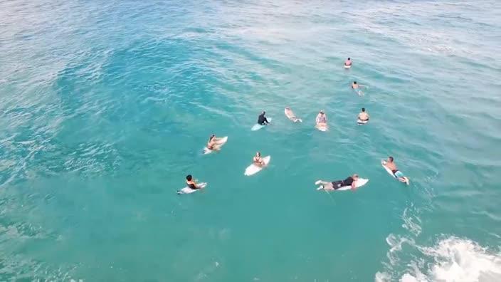 Teen's drone footage at snapper rocks goes viral